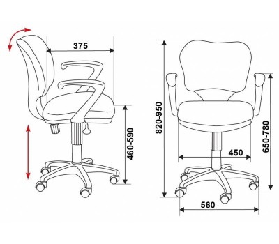 Кресло Бюрократ CH-540AXSN-LOW/26-21 низкая спинка синий 26-21 Кресло Бюрократ CH-540AXSN-LOW/26-21 низкая спинка синий 26-21