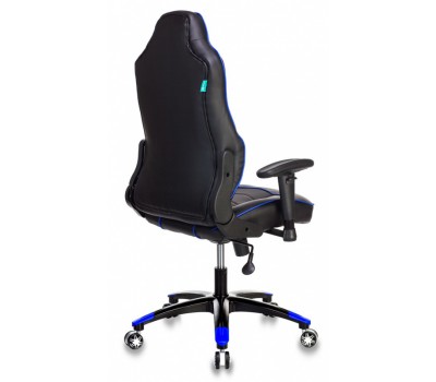 Кресло игровое Бюрократ VIKING-3/BL+BLUE черный/синий искусственная кожа