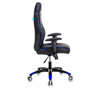 Кресло игровое Бюрократ VIKING-3/BL+BLUE черный/синий искусственная кожа