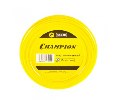 Леска для триммера Champion Star 2,4 мм x 40 м