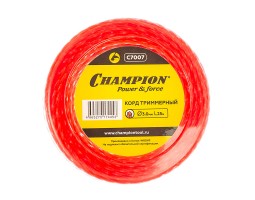 Леска для триммера Champion Twisted Square 3.0мм х 25м
