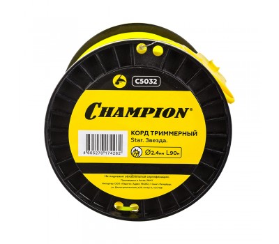 Леска для триммера Champion Star 2,4 мм x 90 м