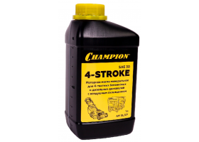 Масло  для 4-тактных двигателей  CHAMPION SAE 30, 1Л  минеральное