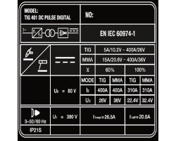 Аппарат аргонодуговой сварки SAGGIO TIG 401 DC Pulse Digital-foto8