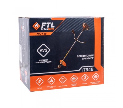 Бензотриммер FTL T 52, стартер ERGO / неразборная штанга для бензотриммера FTL T 52