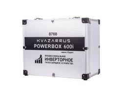 Инверторное пуско-зарядное устройство KVAZARRUS PowerBox 600i, таймер, алюминиевый кейс-foto7