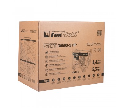 Дизельный генератор FoxWeld Expert D5500-3 HP Дизельный генератор FoxWeld Expert D5500-3 HP