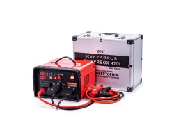 Инверторное пуско-зарядное устройство KVAZARRUS PowerBox 420i, таймер, алюминиевый кейс