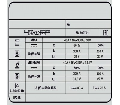 Сварочный полуавтомат VARTEG 351 DUO