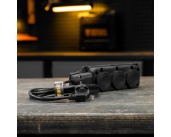 Шнур сетевой Energy Series, ПВС, 3 м, 3 x 1,5 мм, с неразборной вилкой, черный, Denzel-foto11