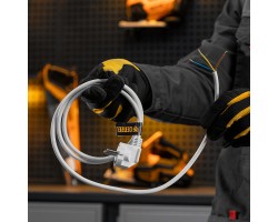 Шнур сетевой Energy Series, ПВС, 1,5 м, 3 x 1 мм, с неразборной вилкой, белый, Denzel-foto8