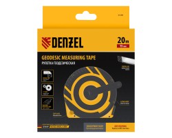 Рулетка геодезическая 20 м х 15 мм, закрытый корпус, фиберглассовая лента Denzel-foto7