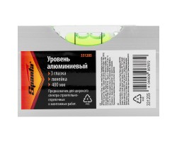Уровень алюминиевый, 400 мм, 3 глазка, линейка Sparta-foto8