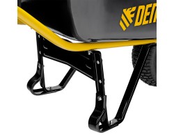Тачка строительная, усиленная, объем 130 л, 230 кг, колесо 15х6.00-6 Denzel-foto9
