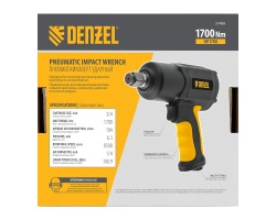 Ударный пневмогайковерт IW1700, 3/4", 8500 об/мин, 1700 Нм Denzel-foto11