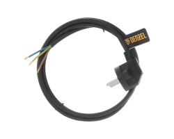 Шнур сетевой Energy Series, ПВС, 1,5 м, 3 x 1 мм, с неразборной вилкой, черный, Denzel-foto2
