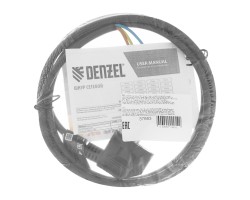 Шнур сетевой Energy Series, ПВС, 1,5 м, 3 x 1 мм, с неразборной вилкой, черный, Denzel-foto7