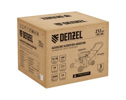 Скарификатор-аэратор бензиновый SAG-400, 212 см3, -15/+10 мм, 40 см Denzel-foto24