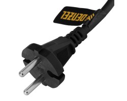 Шнур сетевой Energy Series, ПВС, 3 м, 2 x 1 мм, с неразборной вилкой, черный, Denzel-foto4