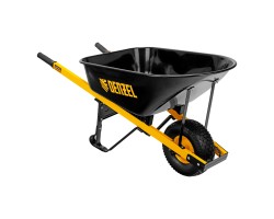 Тачка строительная, усиленная, объем 140 л, 230 кг, колесо 15х6.00-6 Denzel-foto2