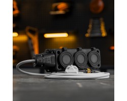 Шнур сетевой Energy Series, ПВС, 3 м, 3 x 1,5 мм, с неразборной вилкой, белый, Denzel-foto11