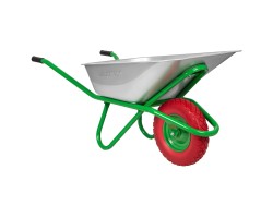 Тачка садово-строительная с PU колесом, грузоподъемность 180 кг, объем 90 л Сибртех-foto2