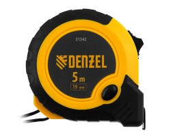 Рулетка 5м х 19мм, двухкомп. корпус, кнопка-пауза Denzel-foto2