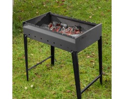 Мангал сварной, 605 х 375 х 138/640 мм, сталь 2 мм, Camping Palisad Новинка-foto14