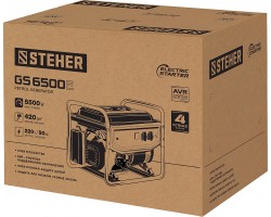 STEHER 5/5.5 кВт, однофазный, синхронный, щеточный, с электростартером, бензиновый генератор GS-6500Е-foto9