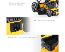 STEHER 2.9 кВт, 4.5 л.с., 460 мм, самоходная газонокосилка бензиновая GLM-460p-foto5