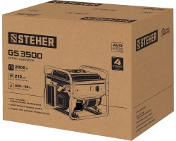 STEHER 2.5/2.8 кВт, однофазный, синхронный, щеточный, бензиновый генератор GS-3500-foto13