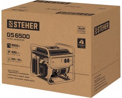 STEHER 5/5.5 кВт, однофазный, синхронный, щеточный, бензиновый генератор GS-6500-foto13