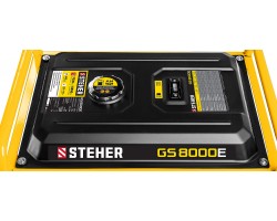 STEHER 6.5/7 кВт, однофазный, синхронный, щеточный, с электростартером, бензиновый генератор GS-8000Е-foto5