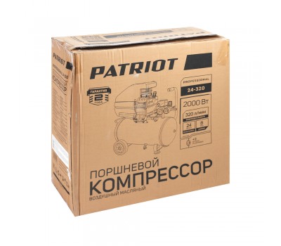 Компрессор ПАТРИОТ поршневой масляный Professional 24-320