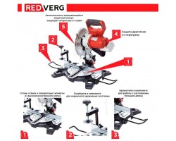 Аккумуляторная торцовочная пила REDVERG RD-MS18/U (без акк, без з/у)-foto10