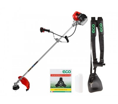 Мотокоса ECO GTP-215 Power (2.15 кВт, 2.9 л.с., 43.0 см3, лёгкий запуск, нож 3Т, ремень двухлямочный, вес 7.6 кг) (EC1512-9) (EC1512-9)