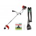 Мотокоса ECO GTP-215 Power (2.15 кВт, 2.9 л.с., 43.0 см3, лёгкий запуск, нож 3Т, ремень двухлямочный, вес 7.6 кг) (EC1512-9) (EC1512-9)