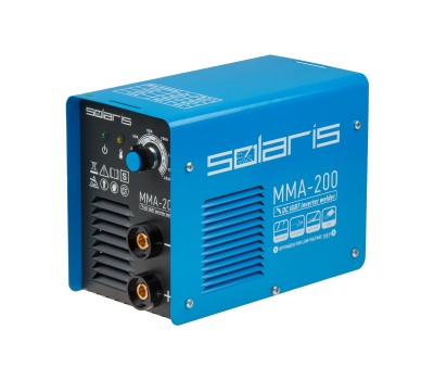 Инвертор сварочный SOLARIS MMA-200 (230В, 20-200 А, 70В, электроды диам. 1.6-4.0 мм, вес 3.4 кг) (MMA-200) Инвертор сварочный SOLARIS MMA-200 (230В, 20-200 А, 70В, электроды диам. 1.6-4.0 мм, вес 3.4 кг) (MMA-200)