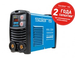 Инвертор сварочный SOLARIS MMA-200M (230В, 20-200 А, 70В, электроды диам. 1.6-4.0 мм, вес 3.1 кг) (MMA-200M)