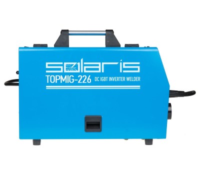Полуавтомат сварочный Solaris TOPMIG-226 с горелкой 5 м (220В, MIG/FLUX, евроразъем, горелка 5 м, смена полярности) (TOPMIG-226WG5) (SOLARIS) (TOPMIG-226WG5)