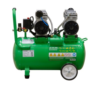 Компрессор ECO AE-50-OF1 безмасляный (280 л/мин, 8 атм, коаксиальный, безмасляный, ресив. 50 л, 220 В, 1,6 кВт) (AE-50-OF1) Компрессор ECO AE-50-OF1 безмасляный (280 л/мин, 8 атм, коаксиальный, безмасляный, ресив. 50 л, 220 В, 1,6 кВт) (AE-50-OF1)