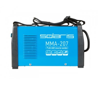 Инвертор сварочный SOLARIS MMA-207 (230В, 20-200 А, 65В, электроды диам. 1.6-4.0 мм, вес 3.7 кг) (MMA-207) Инвертор сварочный SOLARIS MMA-207 (230В, 20-200 А, 65В, электроды диам. 1.6-4.0 мм, вес 3.7 кг) (MMA-207)