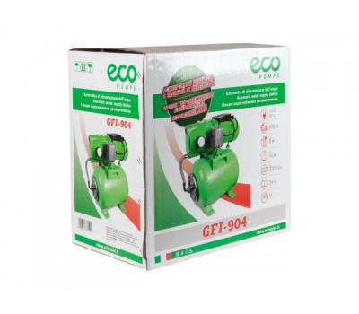 Станция водоснабжения автоматическая ECO GFI-904 (900 Вт, 3100 л/ч, 42 м, 4.8 атм макс, корпус насоса чугун, бак 24 л) (GFI-904)