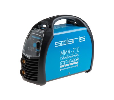 Инвертор сварочный SOLARIS MMA-210 (230В, 20-210 А, 70В, электроды диам. 1.6-4.0 мм, вес 3.8 кг) (MMA-210) Инвертор сварочный SOLARIS MMA-210 (230В, 20-210 А, 70В, электроды диам. 1.6-4.0 мм, вес 3.8 кг) (MMA-210)