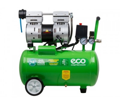 Компрессор ECO AE-25-OF1 безмасляный (140 л/мин, 8 атм, коаксиальный, безмасляный, ресив. 24 л, 220 В, 0,8 кВт) (AE-25-OF1)