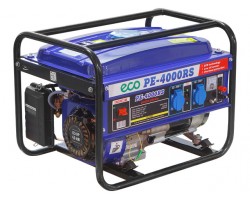 Электростанция (генератор бензиновый) ECO PE-4000RS (2.8 кВт, 230 В, бак 15.0 л, вес 44 кг) (PE-4000RS)