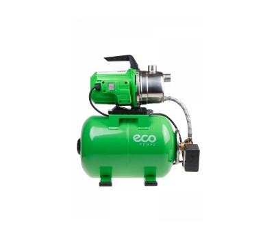 Станция водоснабжения автоматическая ECO GFI-1203 (1200 Вт, 3600 л/ч, 48 м, 4,8 бар макс, корпус бака сталь, корпус насоса нерж. сталь,, бак 24л.) (GFI-1203)