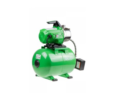Станция водоснабжения автоматическая ECO GFI-1203 (1200 Вт, 3600 л/ч, 48 м, 4,8 бар макс, корпус бака сталь, корпус насоса нерж. сталь,, бак 24л.) (GFI-1203)