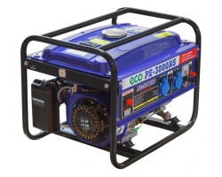 Электростанция (генератор бензиновый) ECO PE-3000RS (2.2 кВт, 230 В, бак 15.0 л, вес 43 кг) (PE-3000RS)