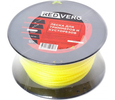 Леска для триммера RedVerg d 3,0мм (60м) квадратная зубчатая